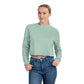 Sudadera corta HLE para mujer