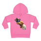 Cute Bear Toddler Hoodie - Cozy Fleece Pullover with 'Hustle' Design