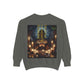 Mystic Candlelight Unisex Garment-Dyed Sweatshirt with Tarot Design