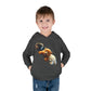 Cute Bear Toddler Hoodie - Cozy Fleece Pullover with 'Hustle' Design