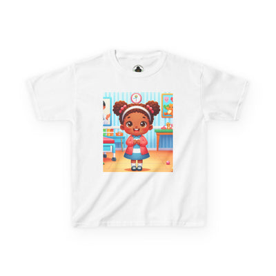 Pink HLE Girl Kids Heavy Cotton Tee
