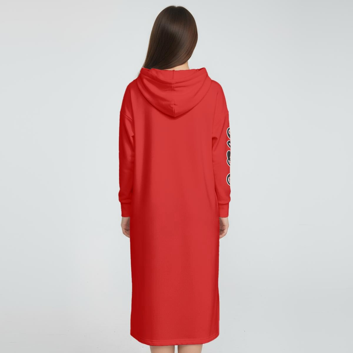 HLE Women's Fleece-Lined Hoodie Dress